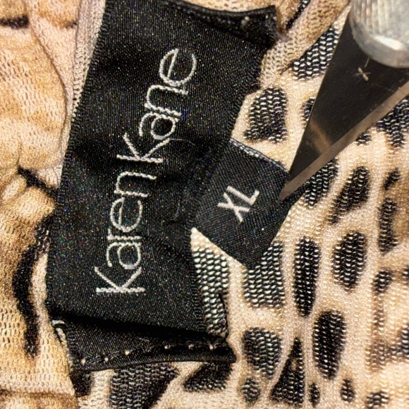 Y2K Full Sheer Animal Print Long Sleeve Goblin Core Grunge Academia Cute Top - Picture 6 of 6